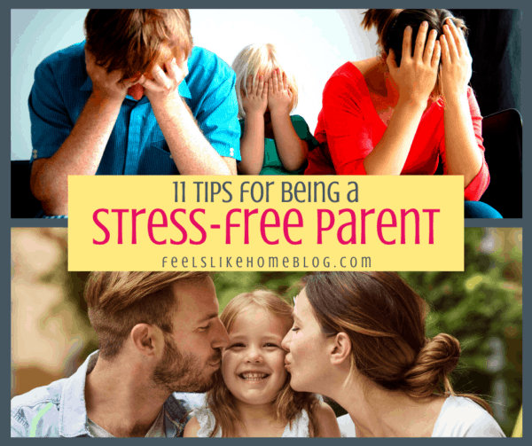 stressed out parents and happy parents