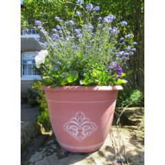 Greenfingers Fleur De Lys Planter - Terracotta - 13in