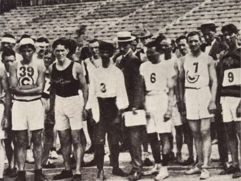 1904 Olympic Marathon lineup in St. Louis