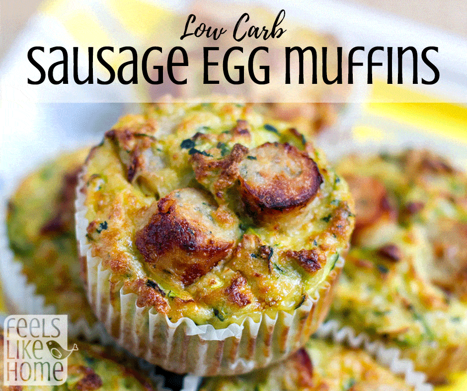 How to make low carb gluten-free breakfast muffins with eggs, sausage, and zucchini - This quick, simple, and easy recipe has a ton of keto protein and is great for breakfast, brunch, lunches, or snacks.