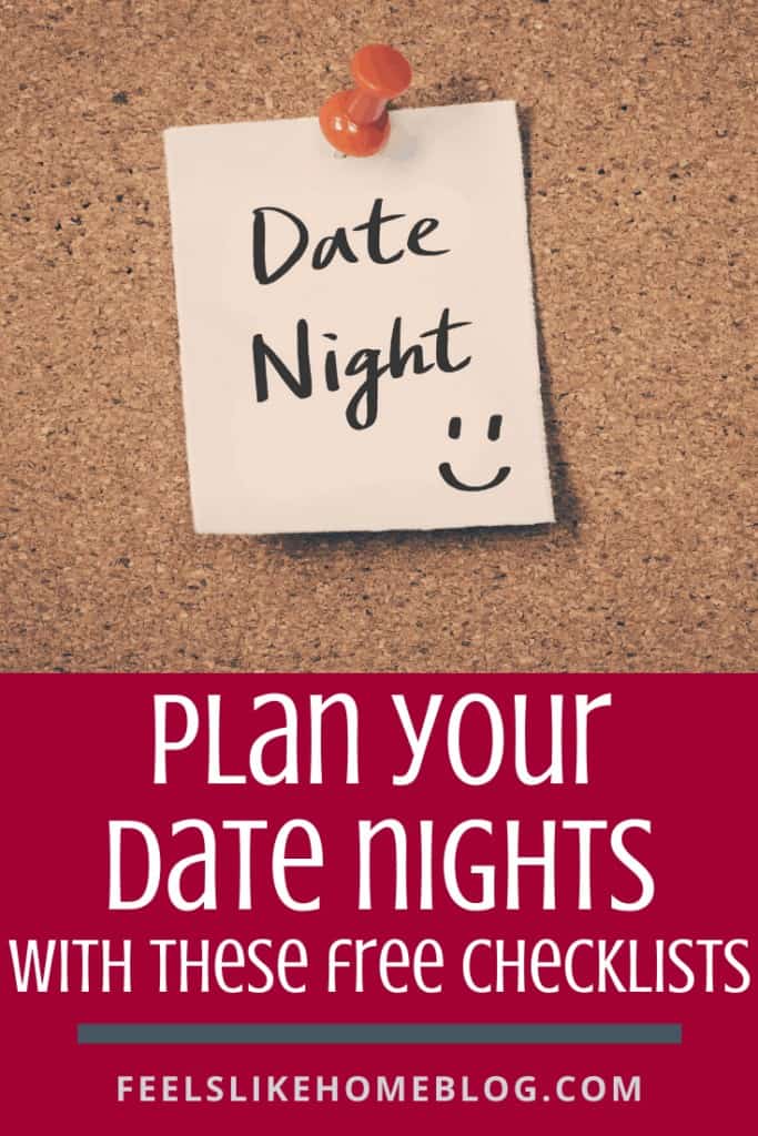 Free Printable Date Night Checklist