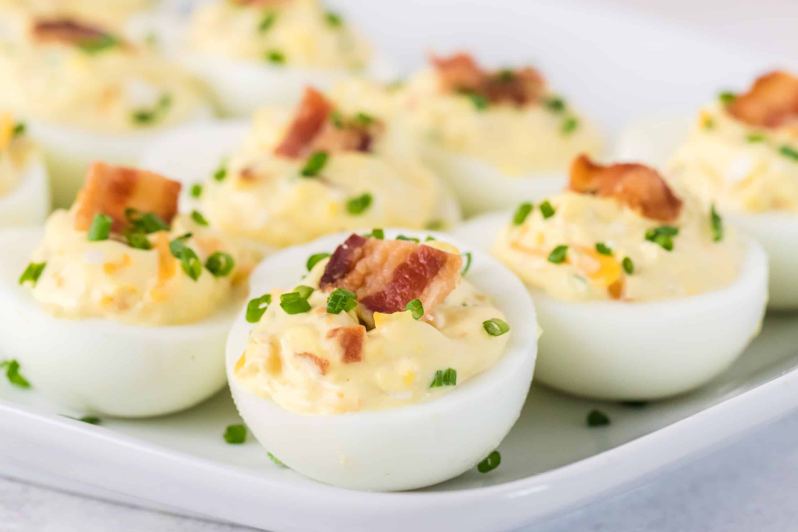 bacon cheddar deviled eggs