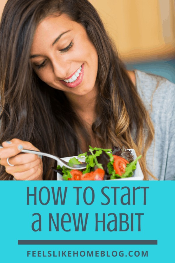 A woman eating a salad