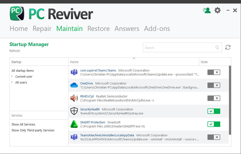 Use PC Reviver to speed up load time