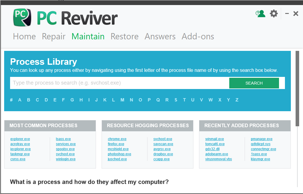 Use PC Reviver to monitor PC