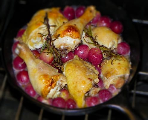 Roast Chicken and Grape Skillet