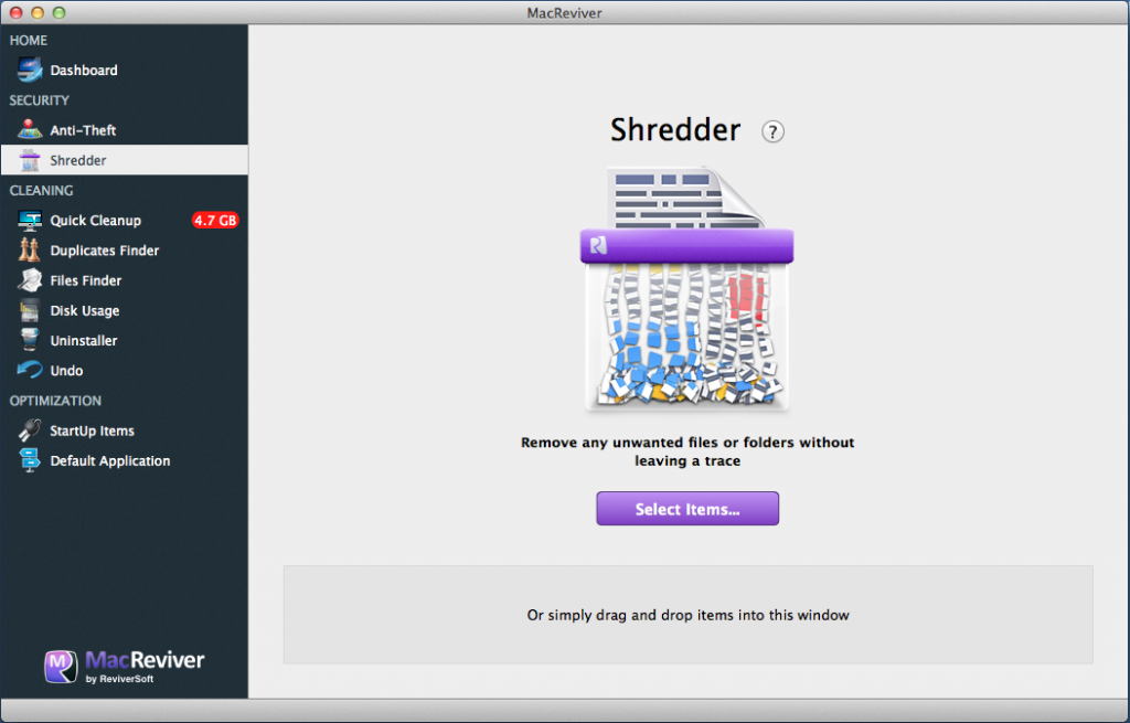 MacReviver Shredder 1