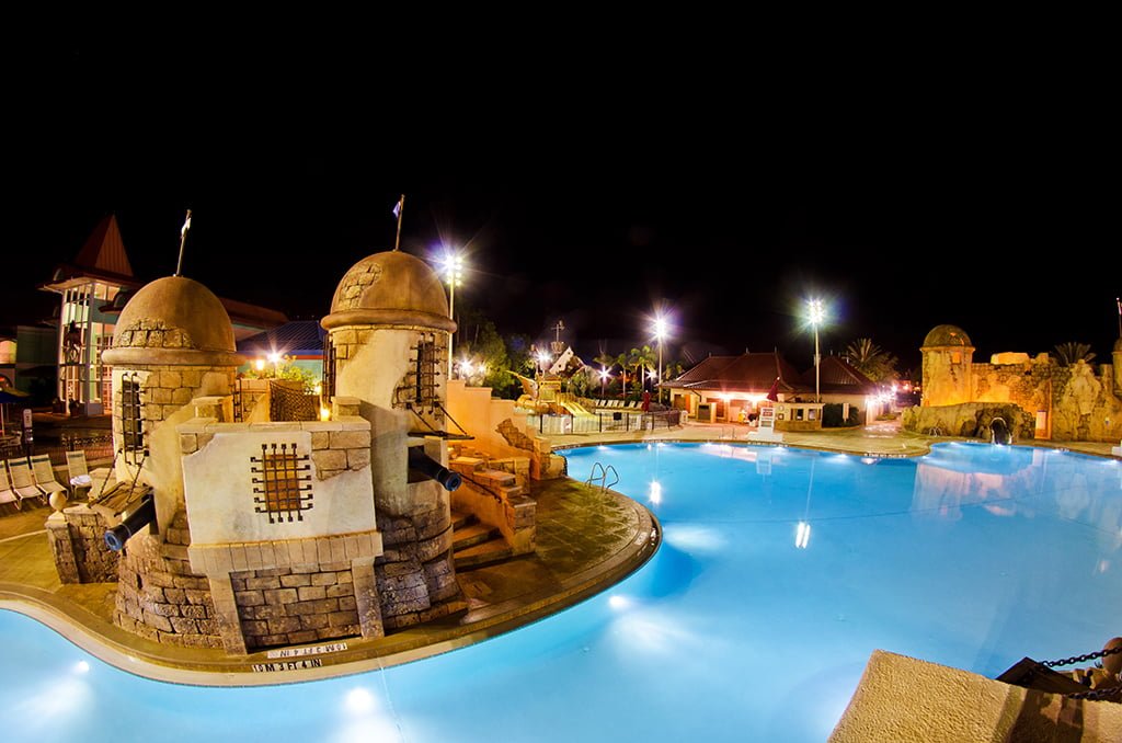 caribbean-beach-resort-pool-night