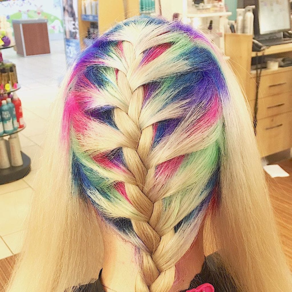 Rainbow-roots-braids