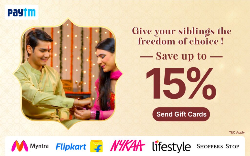 This Raksha Bandhan, Paytm brings exclusive deals from Cadbury and gift cards from various brands