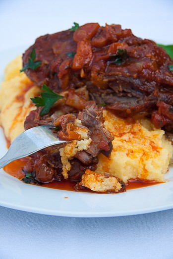 Tomato Braised Lamb Shanks