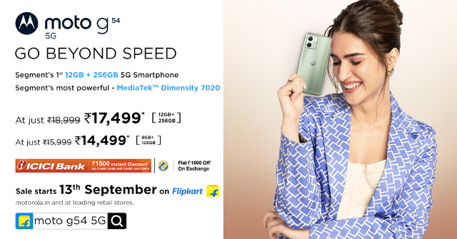 Motorola launches moto g54 5G