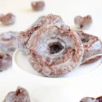 Glazed Chocolate Cake Donuts