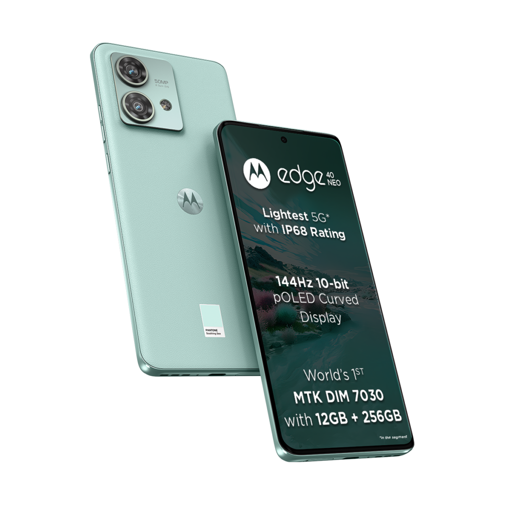 Motorola launches edge 40 neo – World’s Lightest 5G smartphone with IP68 Underwater Protection