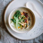 Ginger Chicken Brown Rice Congee Recipe