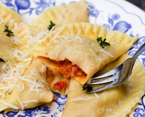 Filled ravioli