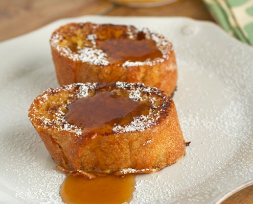 french toast with syrup